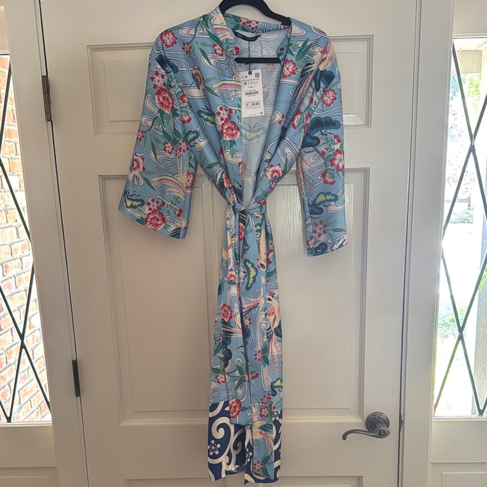 Zara Multicolor Floral Kimono